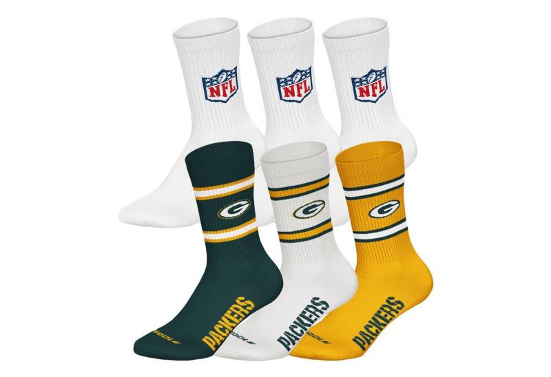 NFL Kurzsocken Unisex Socken 6er Pack Baumwolle (Packung, 6er Pack) von NFL