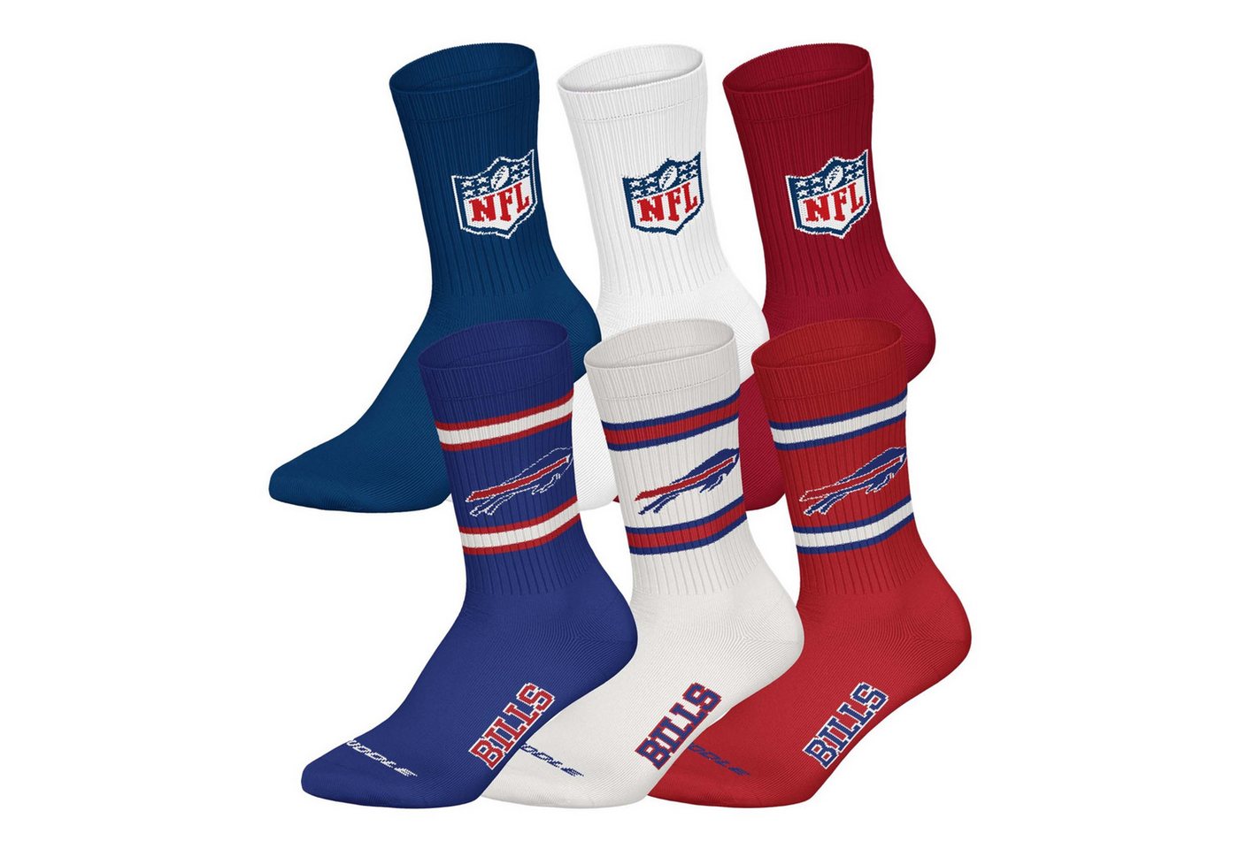 NFL Kurzsocken Unisex Socken 6er Pack Baumwolle (Packung, 6er Pack) von NFL