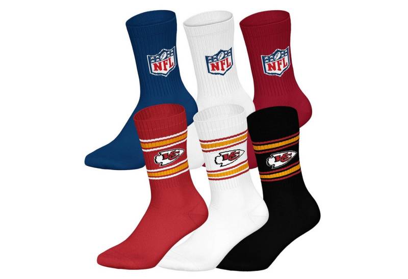 NFL Kurzsocken Unisex Socken 6er Pack Baumwolle (Packung, 6er Pack) von NFL