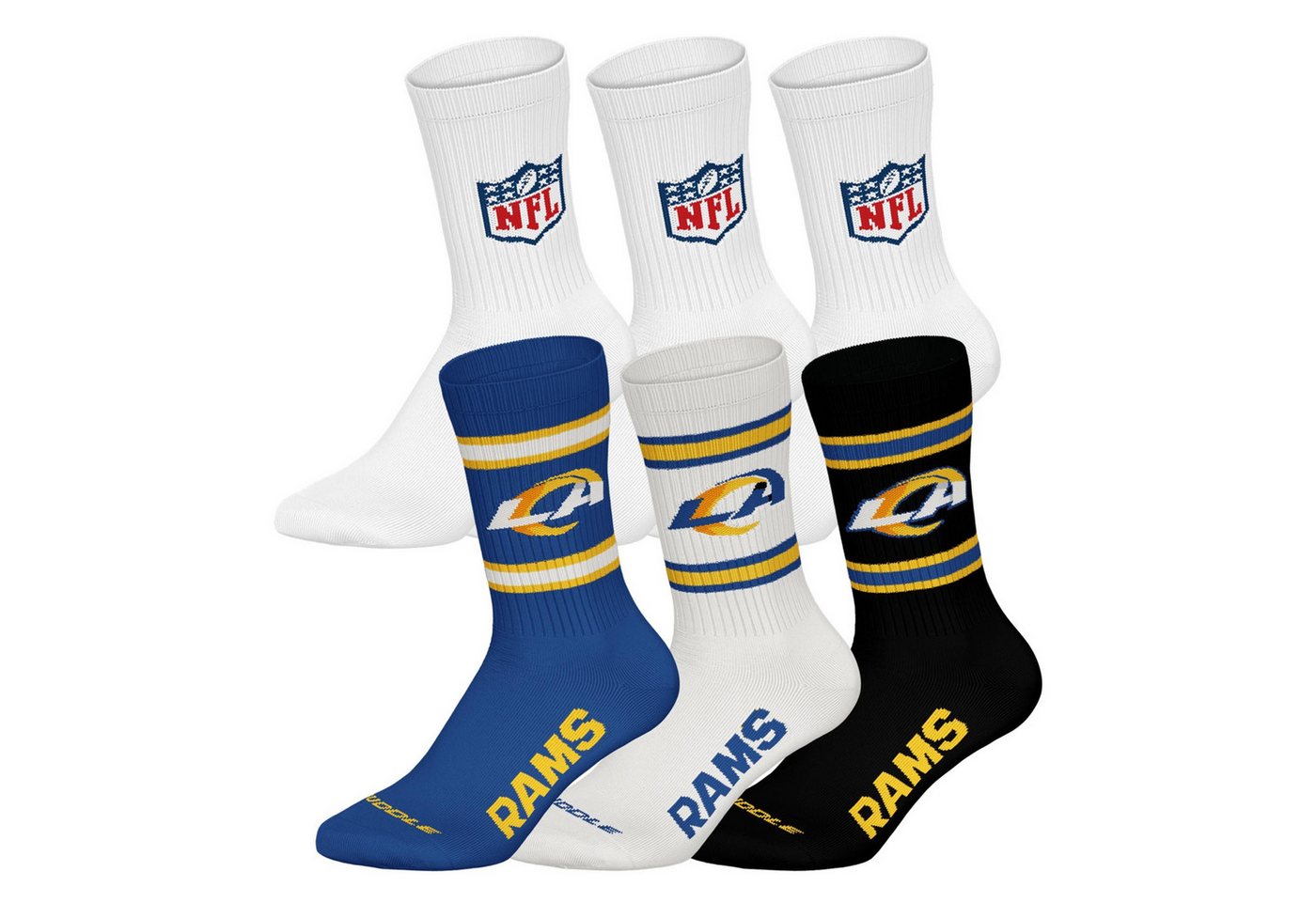 NFL Kurzsocken Unisex Socken 6er Pack Baumwolle (Packung, 6er Pack) von NFL
