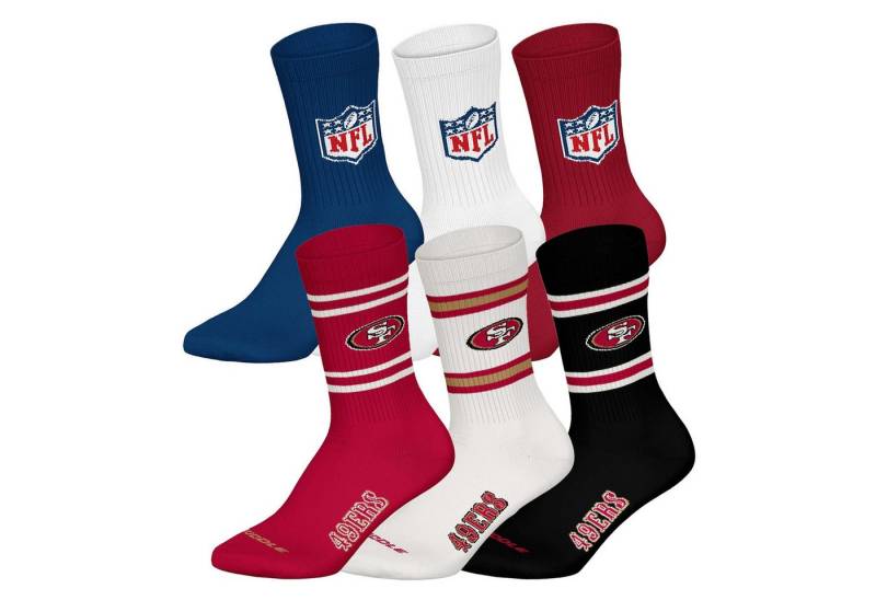 NFL Kurzsocken Unisex Socken 6er Pack Baumwolle (Packung, 6er Pack) von NFL