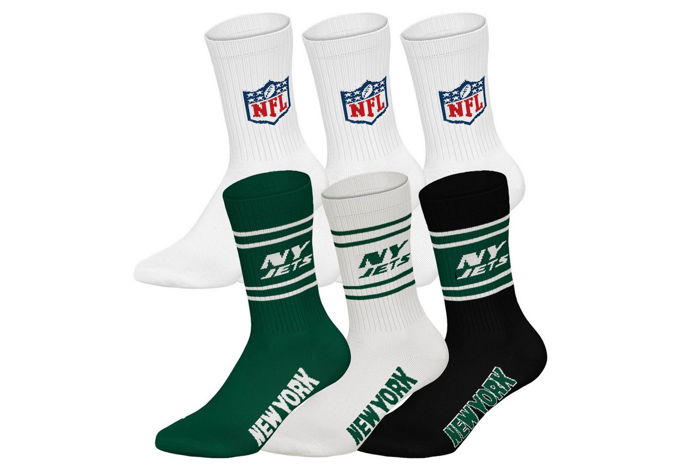 NFL Kurzsocken Unisex Socken 6er Pack Baumwolle (Packung, 6er Pack) von NFL