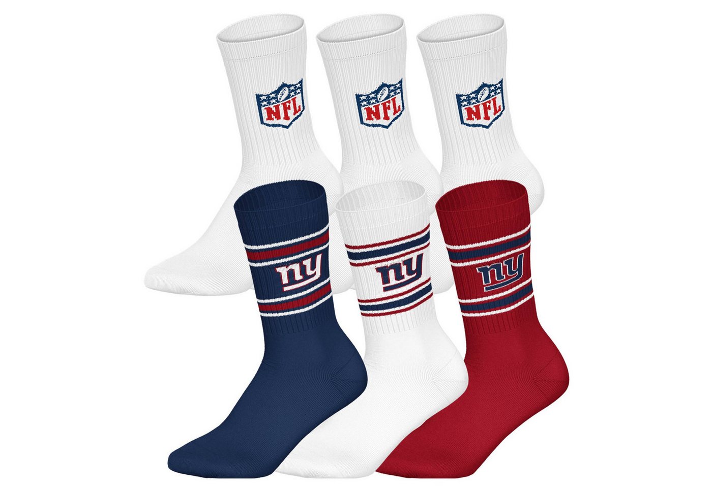 NFL Kurzsocken Unisex Socken 6er Pack Baumwolle (Packung, 6er Pack) von NFL