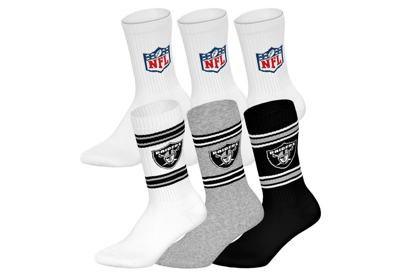 NFL Kurzsocken Unisex Socken 6er Pack Baumwolle (Packung, 6er Pack) von NFL