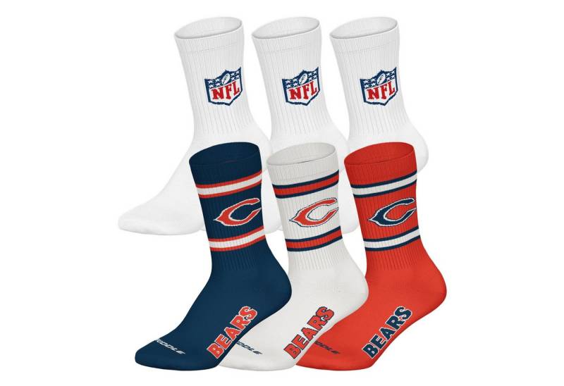NFL Kurzsocken Unisex Socken 6er Pack Baumwolle (Packung, 6er Pack) von NFL