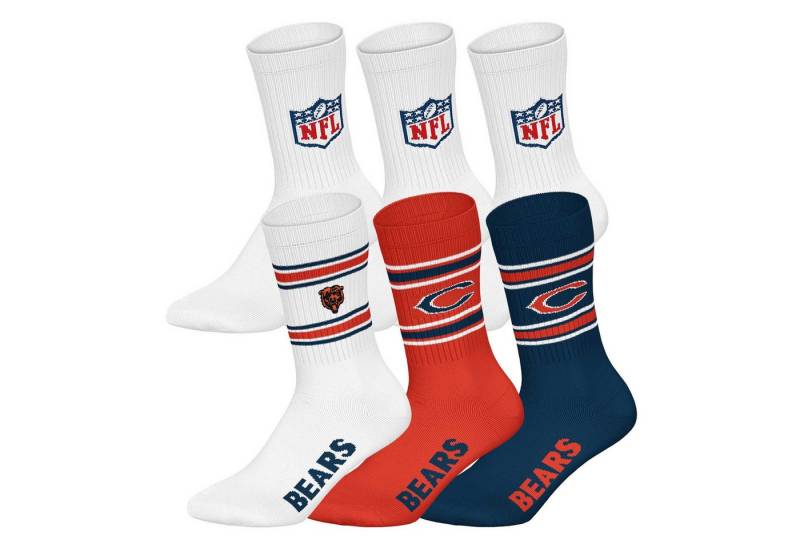 NFL Kurzsocken Unisex Socken 6er Pack Baumwolle (Packung, 6er Pack) von NFL