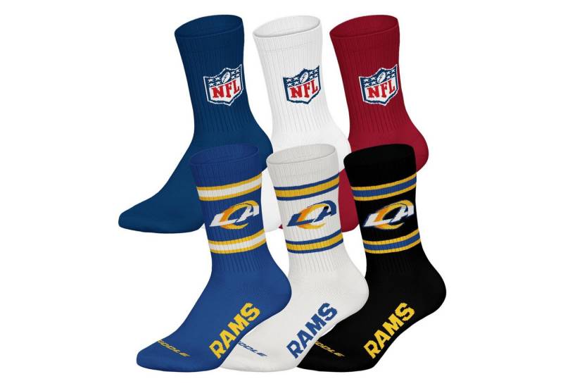 NFL Kurzsocken Unisex Socken 6er Pack Baumwolle (Packung, 6er Pack) von NFL