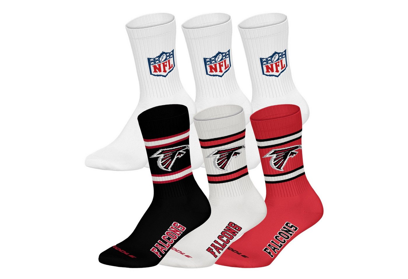 NFL Kurzsocken Unisex Socken 6er Pack Baumwolle (Packung, 6er Pack) von NFL