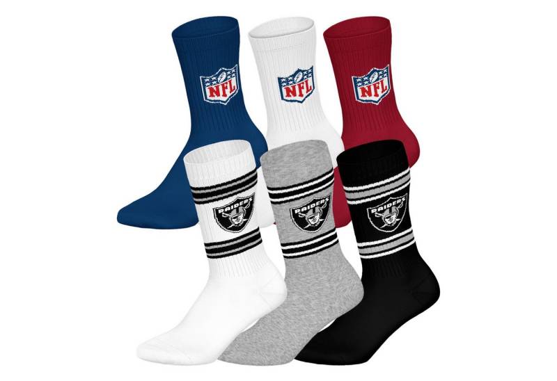 NFL Kurzsocken Unisex Socken 6er Pack Baumwolle (Packung, 6er Pack) von NFL