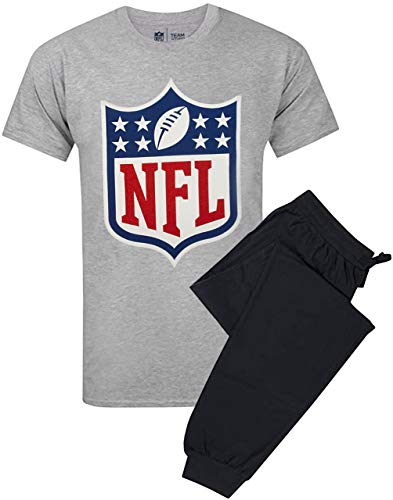 NFL Shield Logo Herren American Football Spiel Pyjama T-Shirt & Lounge Pant Set von NFL
