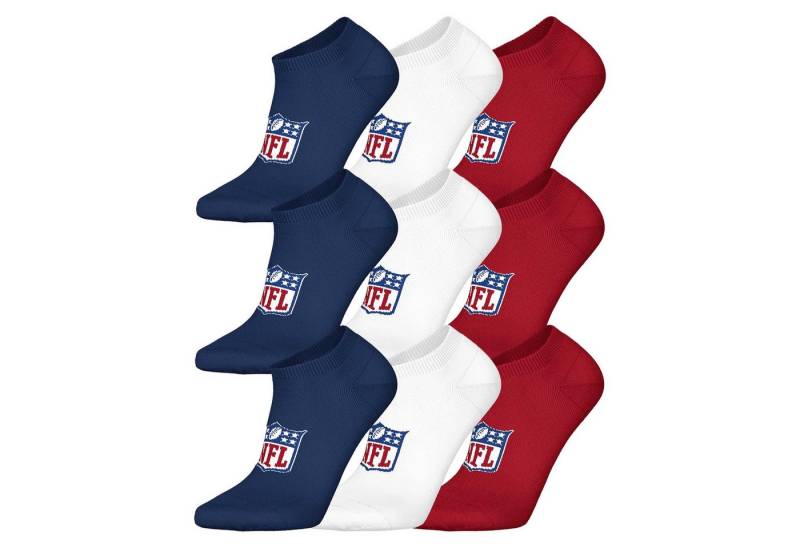 NFL Sneakersocken Unisex Socken 9er Pack Baumwolle (Packung, 9er Pack) von NFL