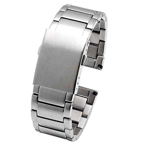 NFRFK Edelstahl -Uhrengurt für Diesel DZ4316 DZ7395 7305 4209 4215 Männer Metallmasken Handgelenk Watchband Armband 24 mm 26 mm 28 mm 30 mm Uhrenbandbänder(A Silver,22mm) von NFRFK