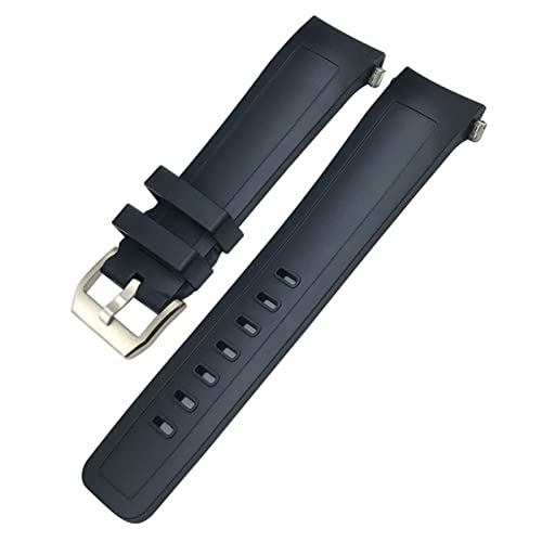 NFRFK Für IWC Aquatimer Family IW3568 Quick Release Wasserdichtes Silikon 22 mm Uhrenarmband(Black) von NFRFK