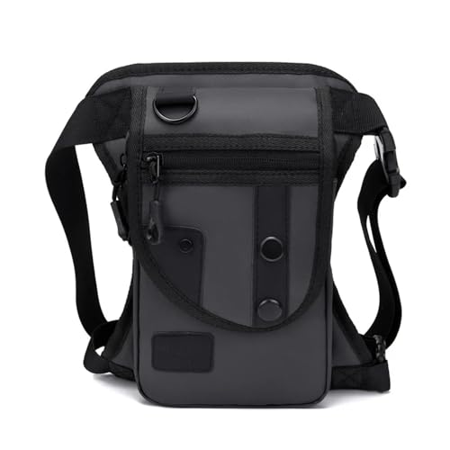 NFRFK Gürteltasche für Herren, Beintasche, Utility-Gürteltasche, Hüfttasche, Motorrad-Reit-Leggings, Oberschenkeltasche, Bauchtasche, Radfahren, Schultertasche, grau, Einheitsgröße NFRFK Gürteltasche für Herren, Beintasche, Utility-Gürteltasche, Hüfttasche, Motorrad-Reit-Leggings, Oberschenkeltasche, Bauchtasche, Radfahren, Schultertasche, grau, Einheitsgröße von NFRFK