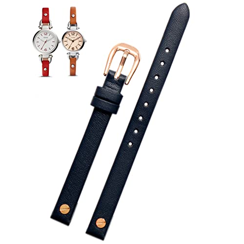 NFRFK Modisches Echtleder-Armband für Fossil ES4340, ES4119, ES4000, 3745, 3861, 4026, Damen-Armband, 8 mm mit Schraube, 8 mm, Achat von NFRFK
