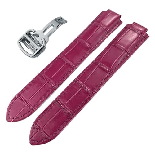 NFRFK Uhrenarmband aus Kalbsleder, für Ballon Bleu de Cartier konvexe Uhrenarmbänder mit 14/16/18/20/22 mm, 18mm rosegold, Achat von NFRFK