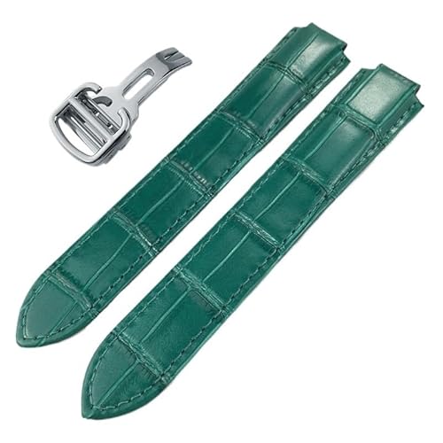 NFRFK Uhrenarmband aus Kalbsleder, für Ballon Bleu de Cartier konvexe Uhrenarmbänder mit 14/16/18/20/22 mm, 20 mm, Achat von NFRFK