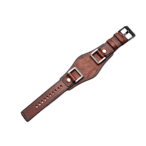 NFRFK Uhrenarmband aus echtem Leder für Fossil JR1157, Uhrenarmband, Vintage-Stil, mit hochwertigem Edelstahlgelenk, 24 mm, 24 mm von NFRFK