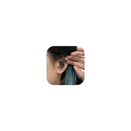 Goth Ohrhaken Ohrringe für Frauen Mythos des Mondes Ohr Punk Mond Stern Schmetterling Schlange Kreuz Nadel Piercing Ohrring Halloween Party Schmuck, one size, Metall, Kein Edelstein Goth Ohrhaken Ohrringe für Frauen Mythos des Mondes Ohr Punk Mond Stern Schmetterling Schlange Kreuz Nadel Piercing Ohrring Halloween Party Schmuck, one size, Metall, Kein Edelstein von NFVITLP