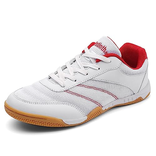 NGARY Badminton Tennisschuhe Für Herren Atmungsaktiv Training Schuhe für Squashschuh Walking Fitnessstudio Laufen,A,43 EU von NGARY