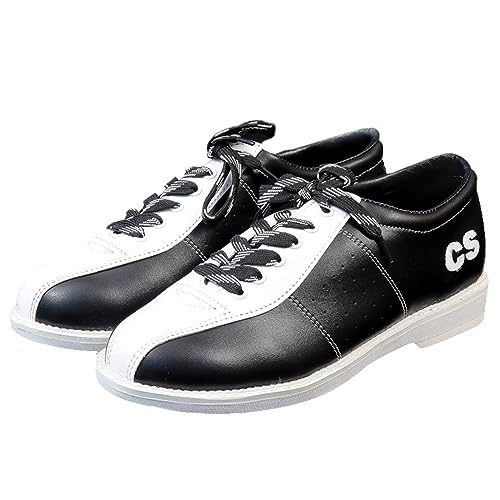 NGARY Herren Rasenschalenschuhe Unisex Bowling-Trainer atmungsaktive Nicht-Schlupf-Bowlingschuhe für Innen im Freien,Black White,43 EU NGARY Herren Rasenschalenschuhe Unisex Bowling-Trainer atmungsaktive Nicht-Schlupf-Bowlingschuhe für Innen im Freien,Black White,43 EU von NGARY