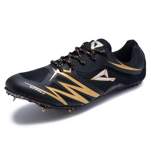 NGARY Spikes Leichtathletikschuhe für Herren Sprint Mittelstrecken-Laufschuhe Jugendsportschuhe Mesh Breathable Lightweight Durable Athletics Sneakers,Schwarz,47 EU NGARY Spikes Leichtathletikschuhe für Herren Sprint Mittelstrecken-Laufschuhe Jugendsportschuhe Mesh Breathable Lightweight Durable Athletics Sneakers,Schwarz,47 EU von NGARY