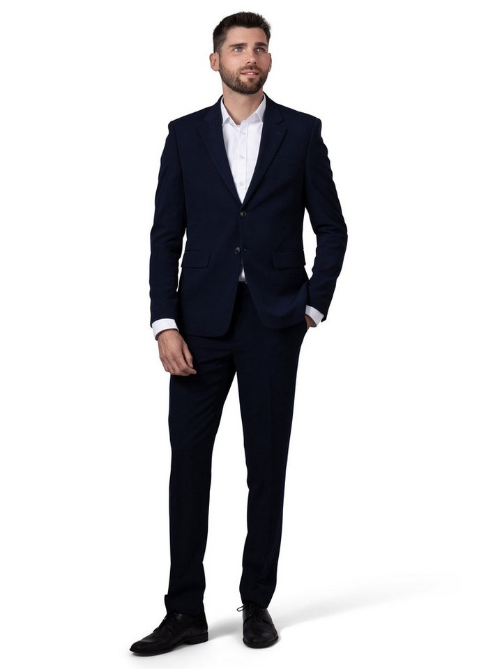 NGB Anzug Herren Business Anzug Regular Fit (Anzughose & Sakko, Anzug Set) im modernen Look, mit Kleidersack von NGB