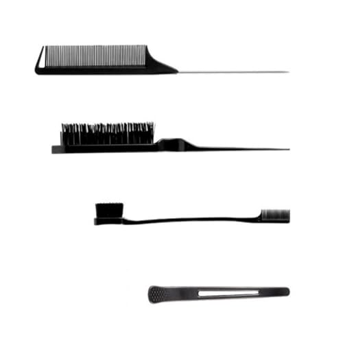 Haarbürste, Stylingkämme, Set mit Borsten, Haarbürste, Kamm und Schwanzkamm für Frauen und Mädchen, Haarbürsten-Set, Haarbürsten-Set, für Mädchen, Haarbürsten-Set für Teenager, 4 Stück von NGCG