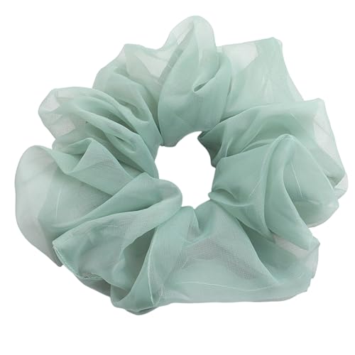 Organza Scrunchies Haargummis, elastische Haarbänder, Seil für Frauen und Mädchen, Seiden-Haargummis für Haare, groß von NGCG