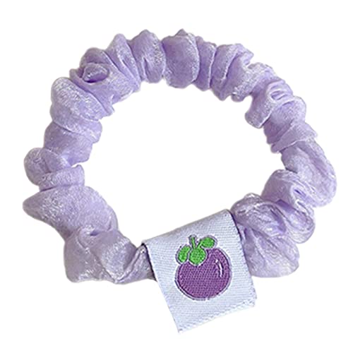 Pferdeschwanz-Halter für Mädchen, niedliche Haargummis für Mädchen, elastisches Band, Obst-Haargummi, Haarseil, Mädchen, Pferdeschwanz H von NGCG