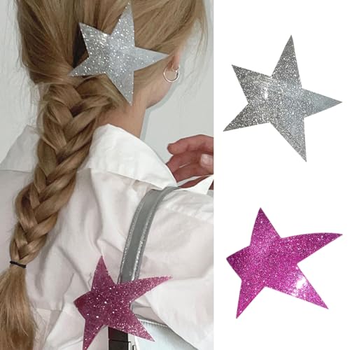 Stern-Haarnadel, Gothic-Kopfbedeckung, unregelmäßige Sterne, Haarspangen, modisches Haar-Accessoire für Mädchen und Frauen, Partyzubehör, Stern-Haarnadel von NGCG