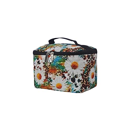 NGIL Reise-Kosmetiktasche, Make-up-Tasche, Organizer für Damen und Mädchen, Wildblumen-Schwarz, Casual von NGIL