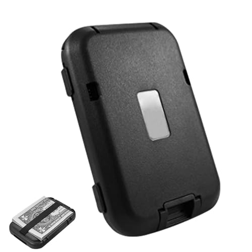 RFID Kartenhalter, RFID Kreditkartenetui | Wasserdichte Aluminium-Kartenhalter mit RFID-Blockierung | Tragbare multifunktionale Sicherheitszubehör | Taschenkartenschützer, Schwarz , Unisex, Siehe von NGUMMS