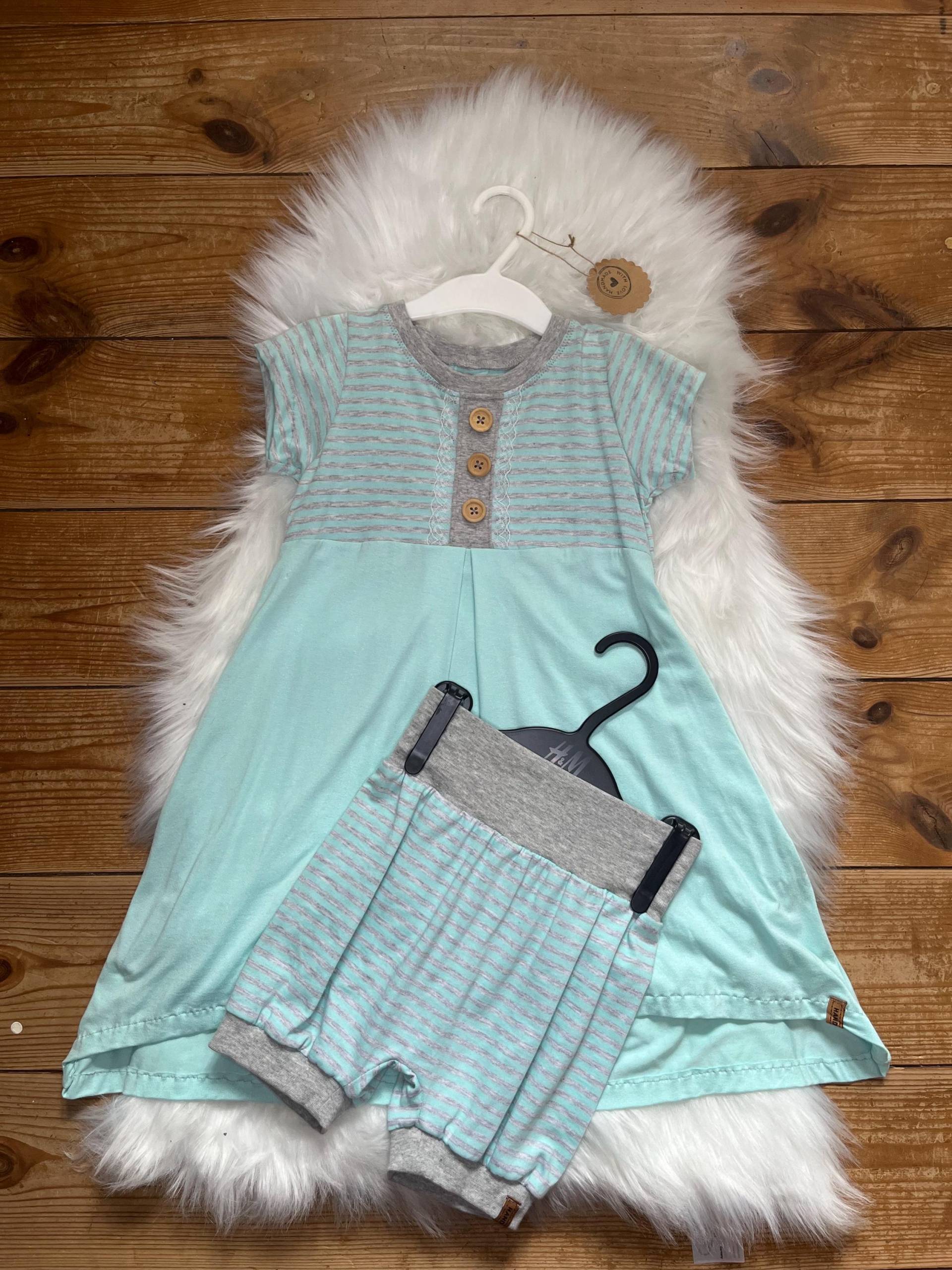 Handmade Set Kleid + Short Gr. 98-104 von NHDesignBeautifulOne