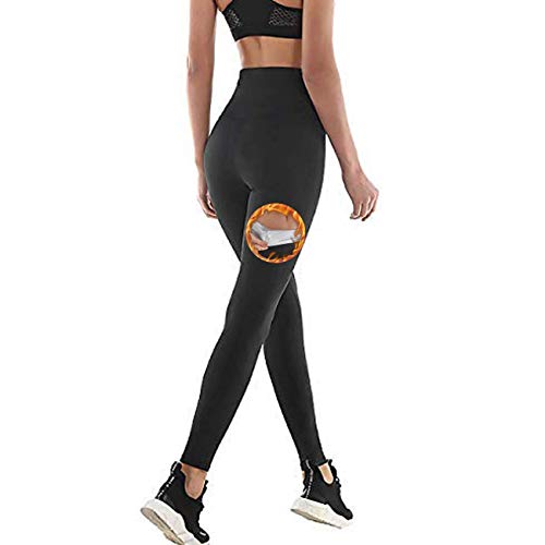 NHEIMA Yogahose Damen Hohe Taille lang, Sport Leggins Stretch-Hose, Taille Control Lauf-Tights für Yoga, Weiche Fitnesshose Sauna hose Frauen Schwitzeffekt Bauch und Taille abnehmen von NHEIMA