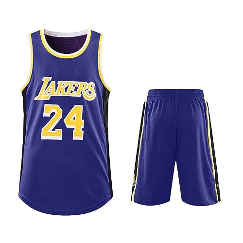 Laker Trikot Kinder Laker Jersey Laker Trikot Herren Laker Trikot Set Laker Tshirt Basketball Trikot Set Laker Trikot Kinder Basketball Trikot Herren 24 A von NHNKR