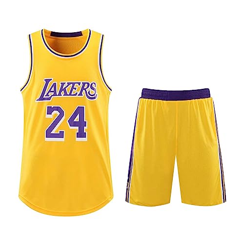 Laker Trikot Kinder Laker Jersey Laker Trikot Herren Laker Trikot Set Laker Tshirt Basketball Trikot Set Laker Trikot Kinder Basketball Trikot Herren 24 A von NHNKR