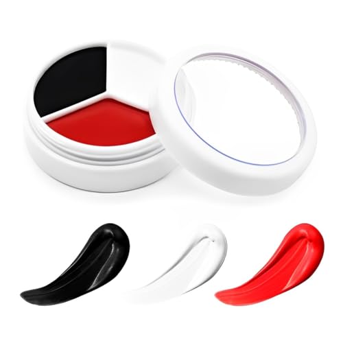 NHPY 1 Artikel Face paint 12g vegan Bodypainting Farben Schminke Kinder, Gesichtsfarben kinderschminken,Waschbar Theaterschminke Körperfarbe für Make up Karneval & Halloween Party von NHPY