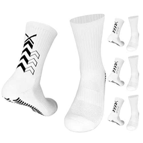 NHQZ 3 Stück Football Socks, Grip socken fussball, Pfeilweiße Socken, Größe: 23.5 cm Socken, Rutschfeste und abriebfeste Fußballsocken, Geeignet für professionelles Fußballtraining, Laufen NHQZ 3 Stück Football Socks, Grip socken fussball, Pfeilweiße Socken, Größe: 23.5 cm Socken, Rutschfeste und abriebfeste Fußballsocken, Geeignet für professionelles Fußballtraining, Laufen von NHQZ