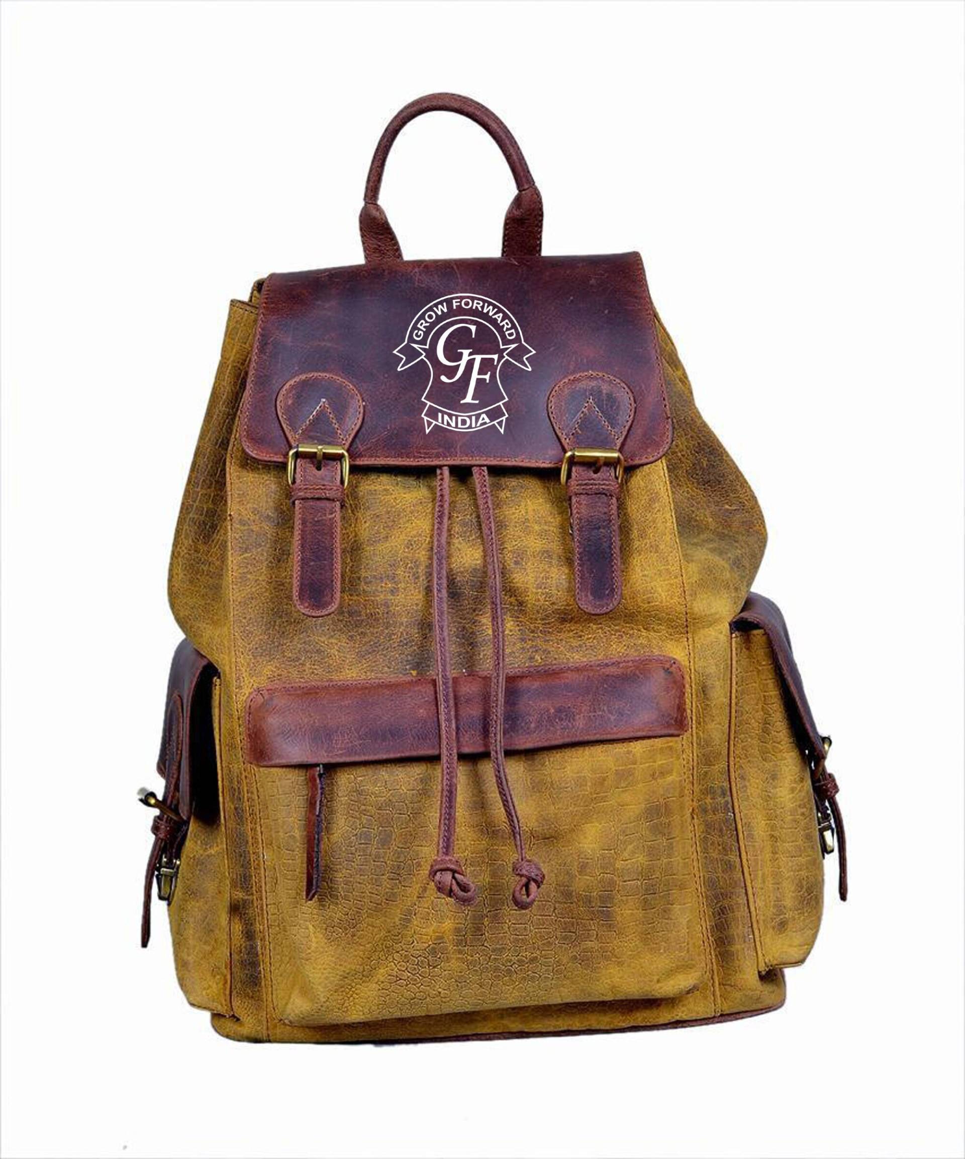 Handgemachter Lederrucksack, Reiserucksack, Rucksack Für Männer Und Frauen, Unisex Vintage Rucksack, Leder Laptop Geschenke Ihn Her von NHSINTERNATIONAL