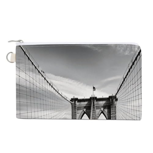 Brooklyn Bridge Münzgeldbörse, Segeltuch, Reißverschluss, kleine Kosmetiktasche, tragbare Kleingeldbörse, Stil, Einheitsgröße, modern, Stil:, Einheitsgröße, Modern Brooklyn Bridge Münzgeldbörse, Segeltuch, Reißverschluss, kleine Kosmetiktasche, tragbare Kleingeldbörse, Stil, Einheitsgröße, modern, Stil:, Einheitsgröße, Modern von NHYDSPQ