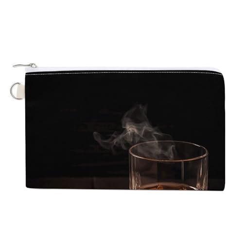Geldbörse, Zigarren- und Whiskey-Druck, Münzgeldbörse, Segeltuch, Reißverschluss, kleine Kosmetiktasche, tragbare Kleingeldbörse, Stil, Einheitsgröße, modern, Stil:, Einheitsgröße, Modern Geldbörse, Zigarren- und Whiskey-Druck, Münzgeldbörse, Segeltuch, Reißverschluss, kleine Kosmetiktasche, tragbare Kleingeldbörse, Stil, Einheitsgröße, modern, Stil:, Einheitsgröße, Modern von NHYDSPQ