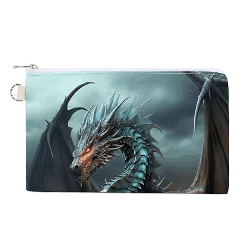 Geldbörse, cooler Drachen-Druck, Münzgeldbörse, Segeltuch, Reißverschluss, kleine Kosmetiktasche, tragbare Kleingeldbörse, Stil, Einheitsgröße, modern, Stil:, Einheitsgröße, Modern Geldbörse, cooler Drachen-Druck, Münzgeldbörse, Segeltuch, Reißverschluss, kleine Kosmetiktasche, tragbare Kleingeldbörse, Stil, Einheitsgröße, modern, Stil:, Einheitsgröße, Modern von NHYDSPQ