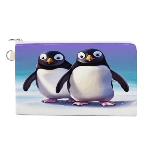 Geldbörse, niedlicher Pinguin-Druck, Münzgeldbörse, Segeltuch, Reißverschluss, kleine Kosmetiktasche, tragbare Kleingeldbörse, Stil, Einheitsgröße, modern, Stil:, Einheitsgröße, Modern Geldbörse, niedlicher Pinguin-Druck, Münzgeldbörse, Segeltuch, Reißverschluss, kleine Kosmetiktasche, tragbare Kleingeldbörse, Stil, Einheitsgröße, modern, Stil:, Einheitsgröße, Modern von NHYDSPQ