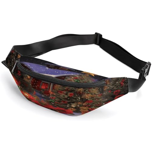 Hüfttasche, Weihnachtsmotiv, modische Gürteltasche für Herren und Damen, Gürteltasche mit verstellbarem Riemen, Stil: 43, 36 x 15 cm, modern, Style-43, 36*15cm, Modern von NHYDSPQ