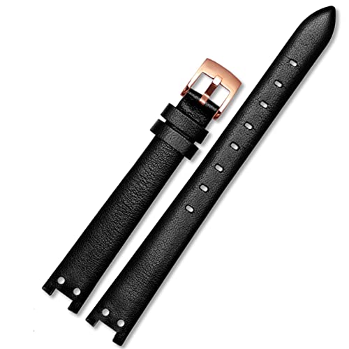 Genuine Leather Watch Strap for Anne Klein Watchband Notch AK Girl Simple Elegant Belt Small Dial Retro Watch Band 12mm White von NHYHEHMR