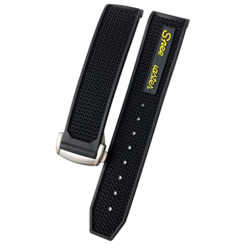 NHYHEHMR 20/21/22mm Quality Rubber Silicone Watchband Fit for Omega watch Strap Stainless Steel Deployment Buckle von NHYHEHMR