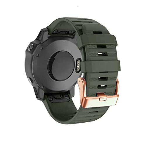 NHYHEHMR 20 22 26MM Silicone Watch Strap Band Quick For Fenix 6X 6 Pro 5X 5 Plus 3HR 935 Fenix 7X 7 7S Wristband Belt von NHYHEHMR
