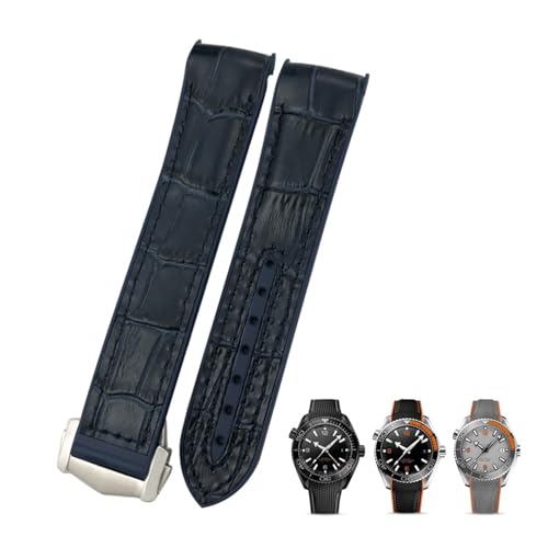 NHYHEHMR 20 mm 22 mm Gummi -Nylon -Leder -Uhrband für Omega Diver 300 Planet Ozean 600m Orange Uhrengurt NHYHEHMR 20 mm 22 mm Gummi -Nylon -Leder -Uhrband für Omega Diver 300 Planet Ozean 600m Orange Uhrengurt von NHYHEHMR