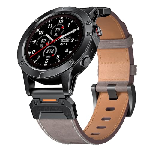 NHYHEHMR 22 26mm Leder Uhrenbandgurte für Fenix 7x 7 6x 6 Pro 5x 5 Epix Gen 2 Smart Watch Armbänder Armband NHYHEHMR 22 26mm Leder Uhrenbandgurte für Fenix 7x 7 6x 6 Pro 5x 5 Epix Gen 2 Smart Watch Armbänder Armband von NHYHEHMR